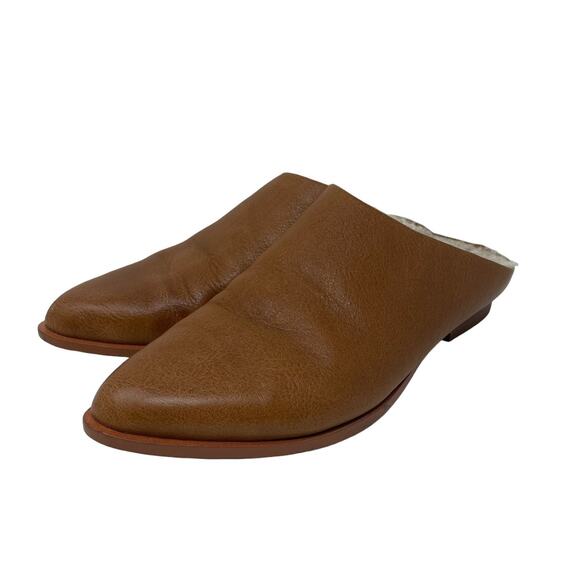 Kelsi Dagger US 9.5 Brooklyn Sail Shearling Lined Mule Tan - Picture 2 of 11